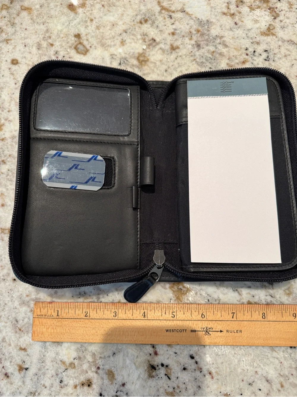 Coach vintage Black Zip-Around Leather Portfolio Case - Picture 4 of 6